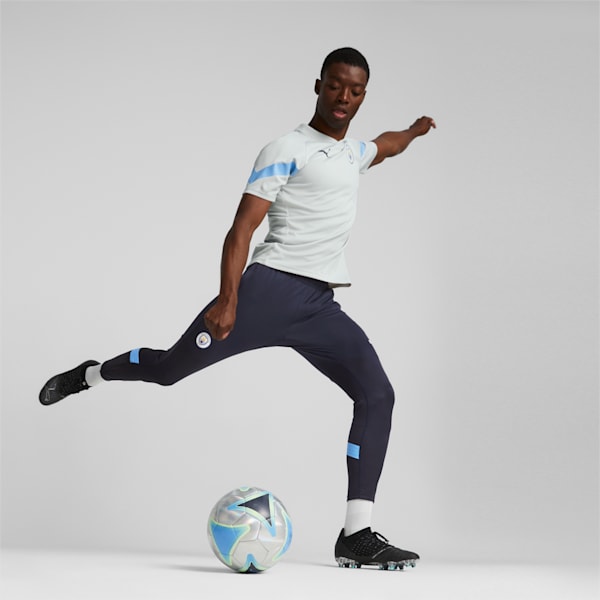 Manchester City F.C. Men's Football Training Jersey, Gray Violet-Team Light Blue, extralarge-IND