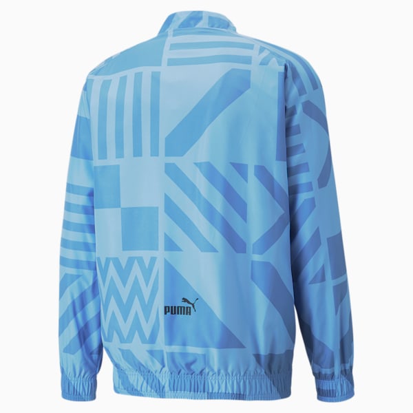 Manchester City F.C. Prematch Football Jacket Men, Team Light Blue-Peacoat
