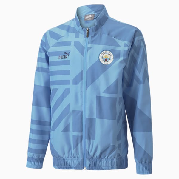 キッズ マンチェスター シティー MCFC プレマッチ ジャケット JR 116-152cm, Team Light Blue-Peacoat, extralarge-JPN