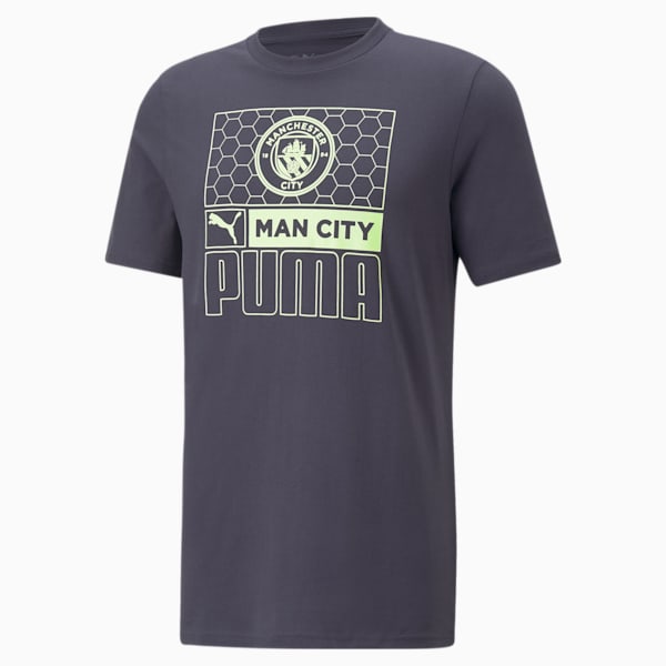 MCFC FtblCore Men's T-Shirt, Parisian Night-Fizzy Light