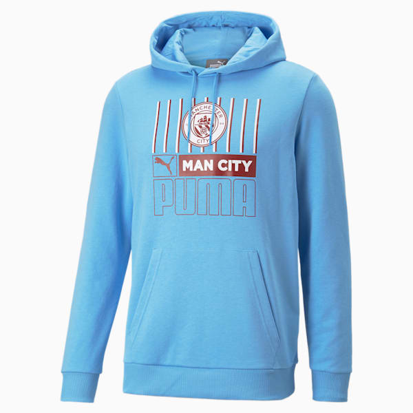 Manchester City F.C. FtblCore Men's Football Hoodie, Team Light Blue-Intense Red, extralarge-IND