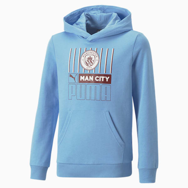 Manchester City F.C. Football ftblCore Hoodie Youth, Team Light Blue-Intense Red, extralarge-GBR