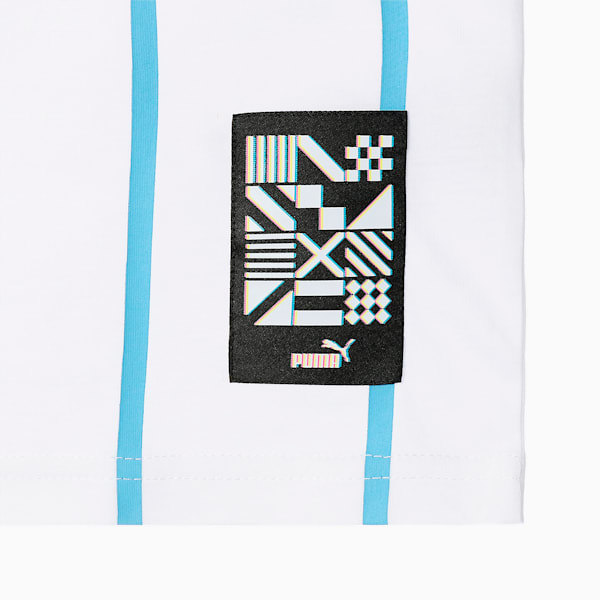 メンズ マンチェスター シティー MCFC フットボールカルチャー 半袖 Tシャツ, Puma White-Team Light Blue, extralarge-JPN