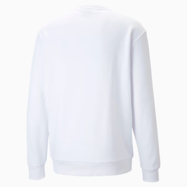 Manchester City F.C. ftblCulture Crewneck Sweater Men, Puma White-Team Light Blue