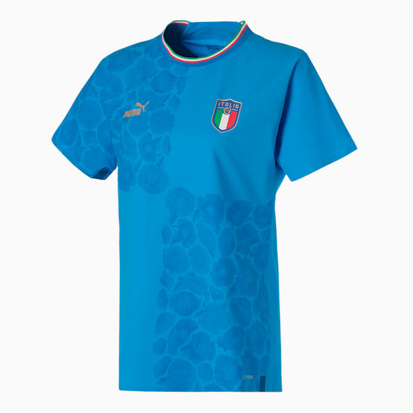 ウィメンズ FIGC イタリア LIBERTY ホーム 半袖 オーセンティックシャツ, Ignite Blue-Ultra Blue