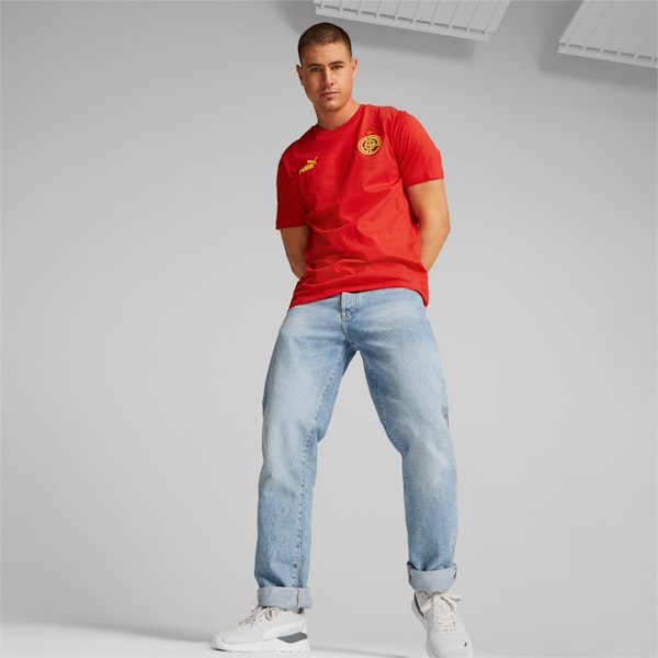 ftblCore Fan Men's T-Shirt, Puma Red-Dandelion, extralarge-IND