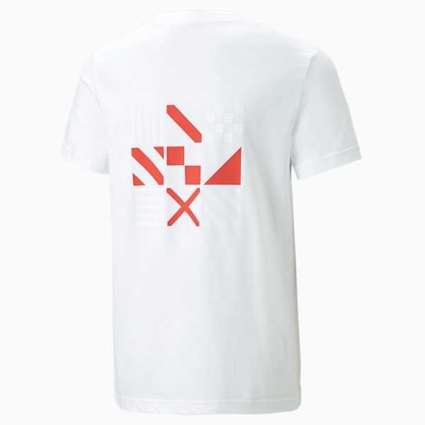 ftblCore Fan Youth T-Shirt, Puma White-Puma Red
