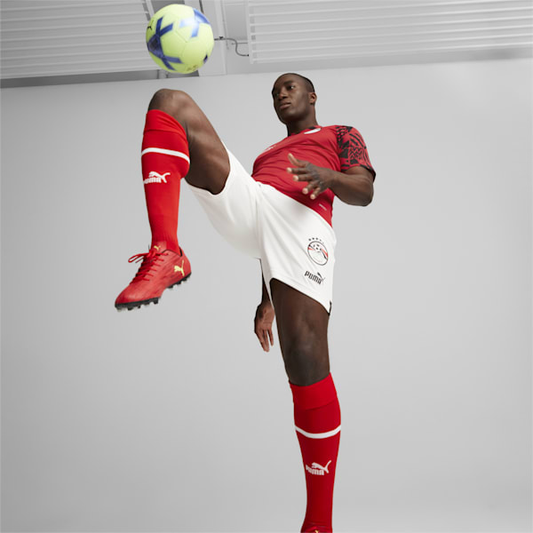 Egypt Football Prematch Jersey Men, Tango Red -Puma Black, extralarge-GBR