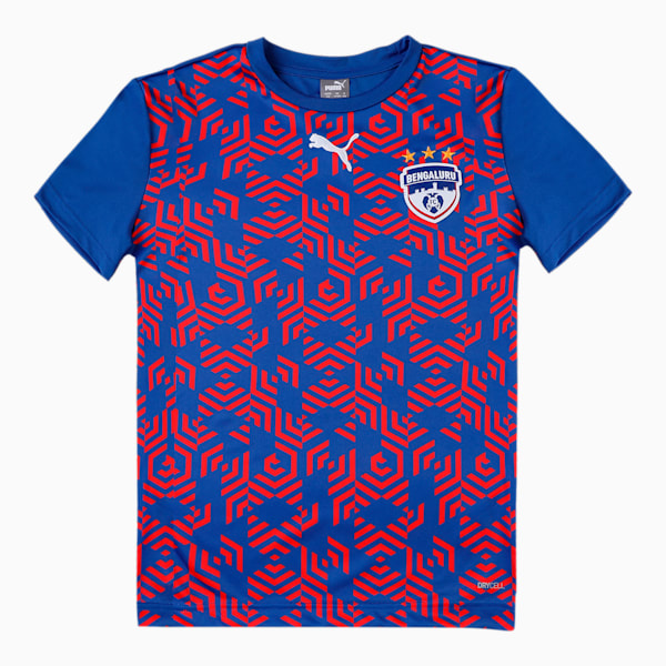 BFC Home Kit Kid's Football T-Shirt, Electric Blue Lemonade, extralarge-IND