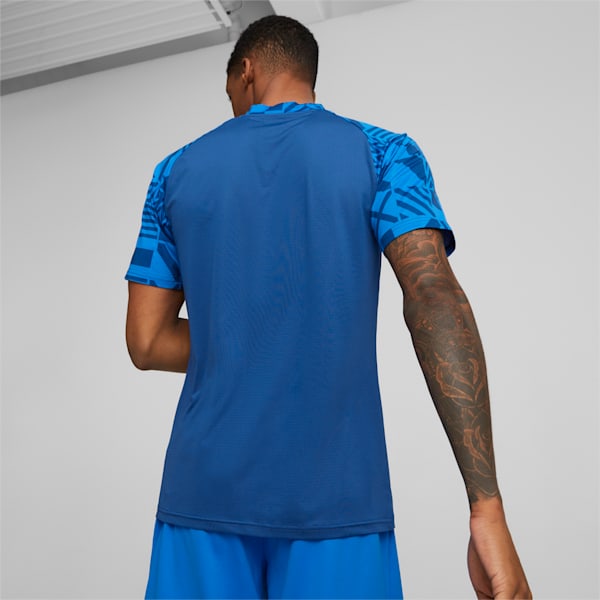 Iceland Football Prematch Jersey Men, Electric Blue Lemonade-Puma Red, extralarge-GBR