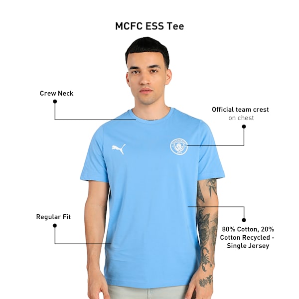 Manchester City Men's Football T-shirt, Team Light Blue, extralarge-IND
