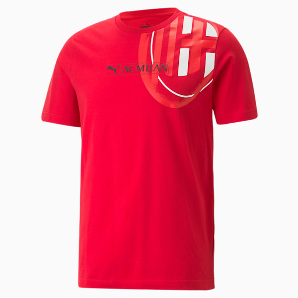 メンズ ACミラン ACM フットボールレガシー 半袖 Tシャツ, Tango Red -PUMA Black, extralarge-JPN