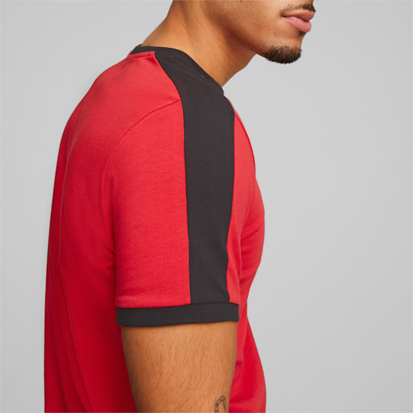 メンズ ACミラン ACM フットボールヘリテージ 半袖 Tシャツ, Tango Red -PUMA Black