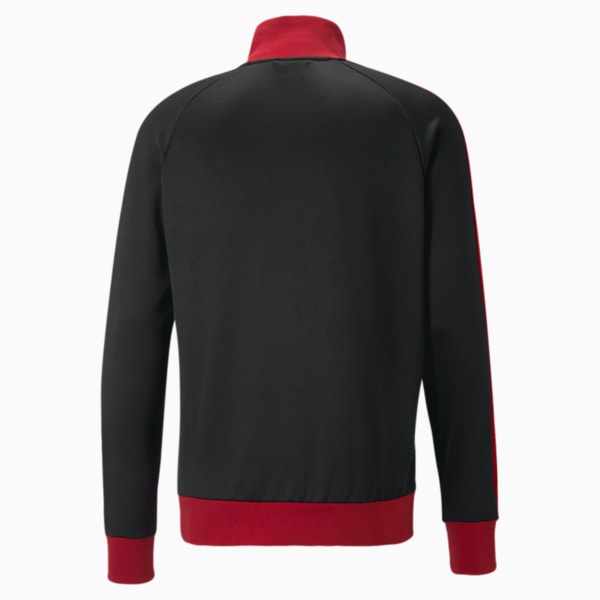 A.C. Milan FtblHeritage T7 Men's Football Track Jacket, PUMA Black-Tango Red, extralarge-IND