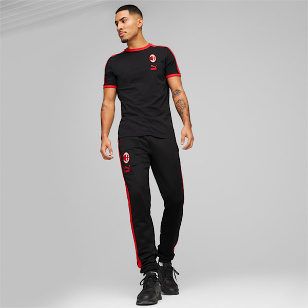 A.C. Milan FtblHeritage T7 Men's Pants, PUMA Black-Tango Red, extralarge-IND