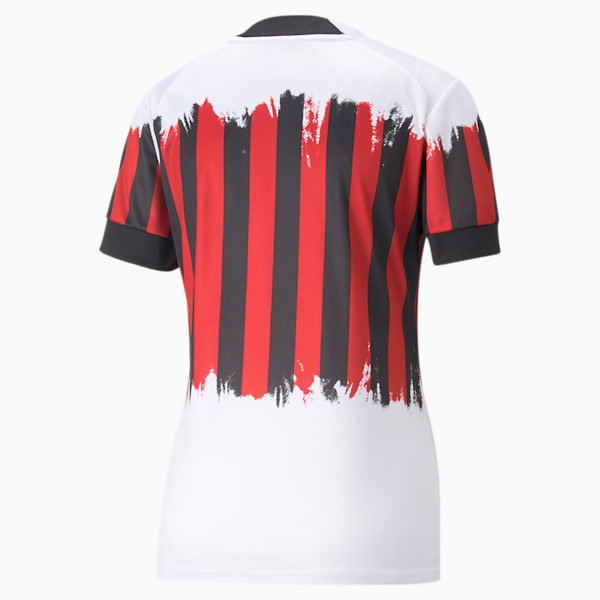 Réplica de jersey de fútbol A.C. Milan x NEMEN para mujer, Puma White-Tango Red, extralarge