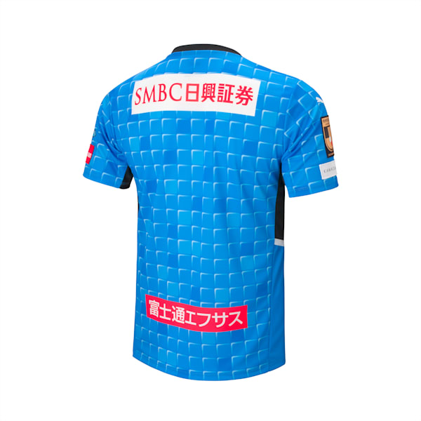 メンズ フロンターレ 2022 半袖 1ST ゲームシャツ, AZURE BLUE-AOP, extralarge-JPN