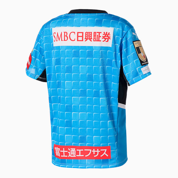 キッズ フロンターレ 2022 半袖 ゲームシャツ JR, AZURE BLUE-AOP, extralarge-JPN