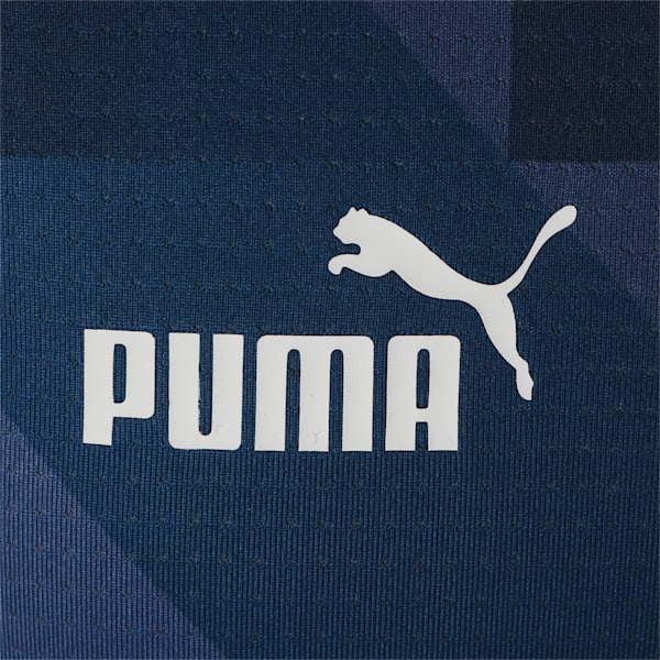 キッズ マンチェスター シティー MCFC プレマッチ 半袖 シャツ 116-152cm, Lake Blue-PUMA Navy, extralarge-JPN