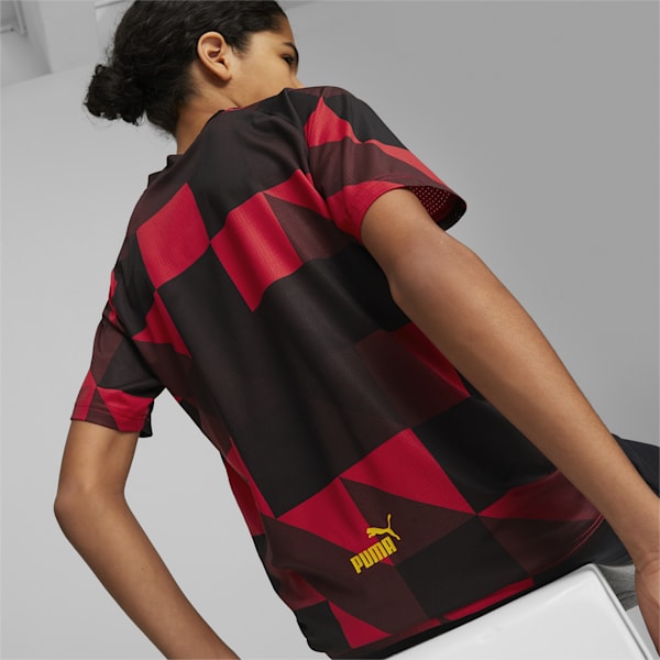 Manchester City F.C. Prematch Jersey Youth, Tango Red -PUMA Black