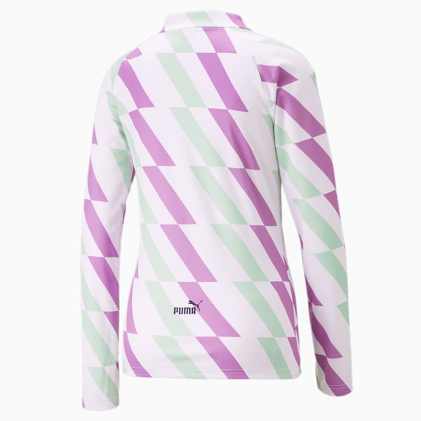 Manchester City Prematch Sweatshirt Women, PUMA White-Mist Green-Mauve Pop