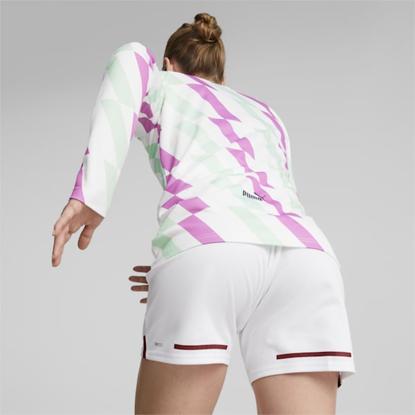 Manchester City Prematch Sweatshirt Women, PUMA White-Mist Green-Mauve Pop