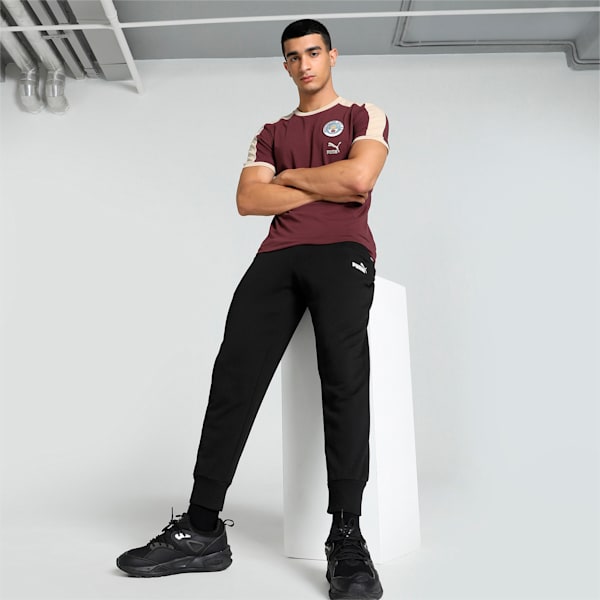 Manchester City F.C. ftblHeritage T7 Men's Football T-shirt, Aubergine-Granola, extralarge-IND