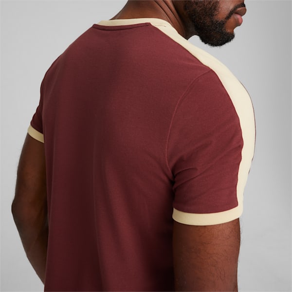 Manchester City F.C. ftblHeritage T7 Men's Football T-shirt, Aubergine-Granola, extralarge-IND