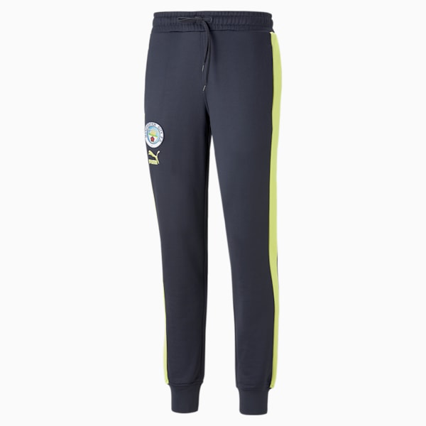 Manchester City F.C. ftblHeritage T7 Track Pants Men, Parisian Night-Fresh Yellow