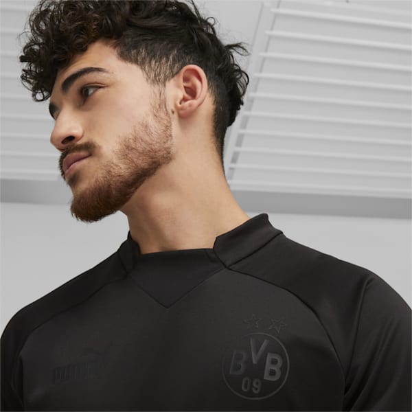Borussia Dortmund Prematch Sweatshirt Men, PUMA Black