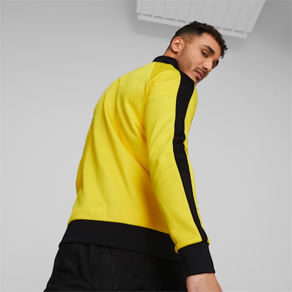Borussia Dortmund ftblHeritage T7 Track Jacket Men, Cyber Yellow
