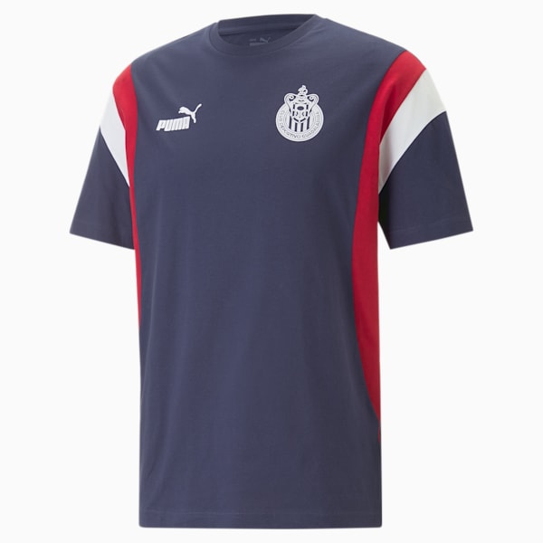Playera  Hombre Chivas ftblArchive, PUMA Navy-Tango Red, extralarge