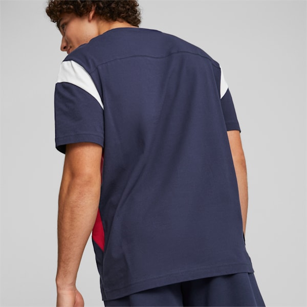 C.D. Guadalajara ftblArchive Men's Tee, PUMA Navy-Tango Red, extralarge