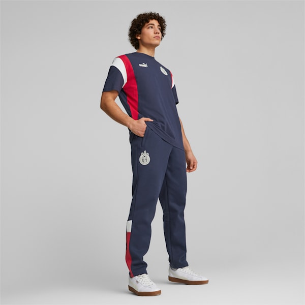 C.D. Guadalajara ftblArchive Men's Tee, PUMA Navy-Tango Red, extralarge