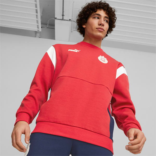 Club Deportivo Guadalajara ftblArchive Sweatshirt Men, Tango Red -PUMA Navy, extralarge