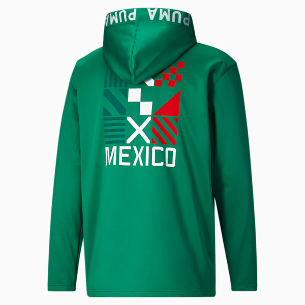Sudadera con capucha para fútbol FtblCore Fan de polar para hombre, Pepper Green-Puma White