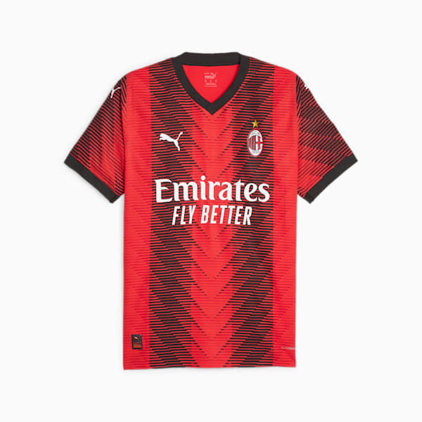 AC Milan 23/24 Home Authentic Men's Football Jersey, For All Time Red-PUMA Black, extralarge-AUS