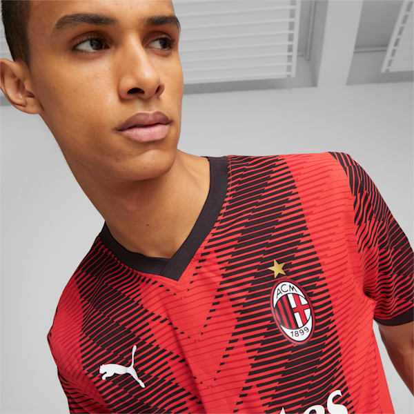 AC Milan 23/24 Home Authentic Men's Football Jersey, For All Time Red-PUMA Black, extralarge-AUS