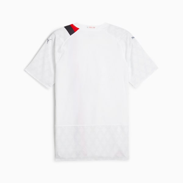 Camiseta auténtica AC Milan visitante 23/24 para hombre, PUMA White-Feather Gray, extralarge