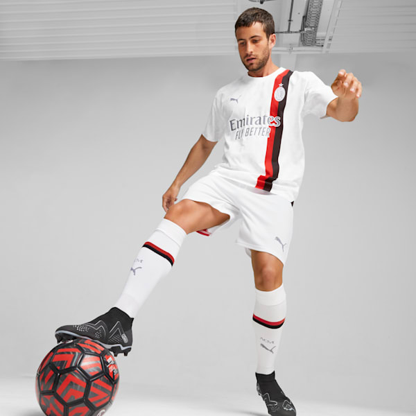 Camiseta auténtica AC Milan visitante 23/24 para hombre, PUMA White-Feather Gray, extralarge