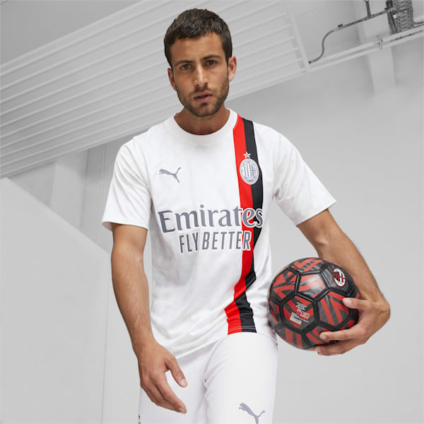 AC Milan 23/24 Men's Away Jersey, PUMA White-Feather Gray, extralarge-IND
