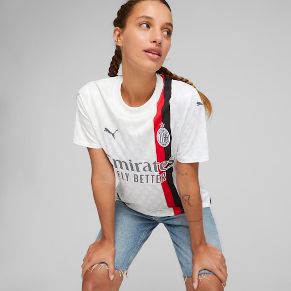 AC Milan 23/24 Away Jersey Women, PUMA White-Feather Gray, extralarge-GBR