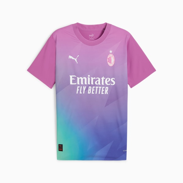 Camiseta AC Milan tercera equipación 23/24 auténtica para hombre, Ravish-Royal Sapphire, extralarge