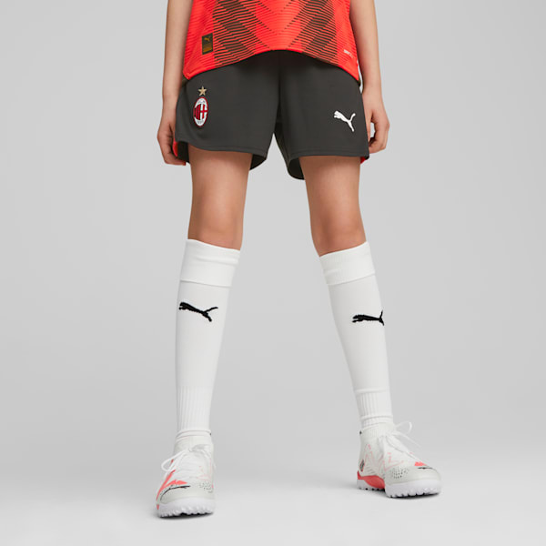 AC Milan Youth Football Shorts, PUMA Black-For All Time Red, extralarge-GBR