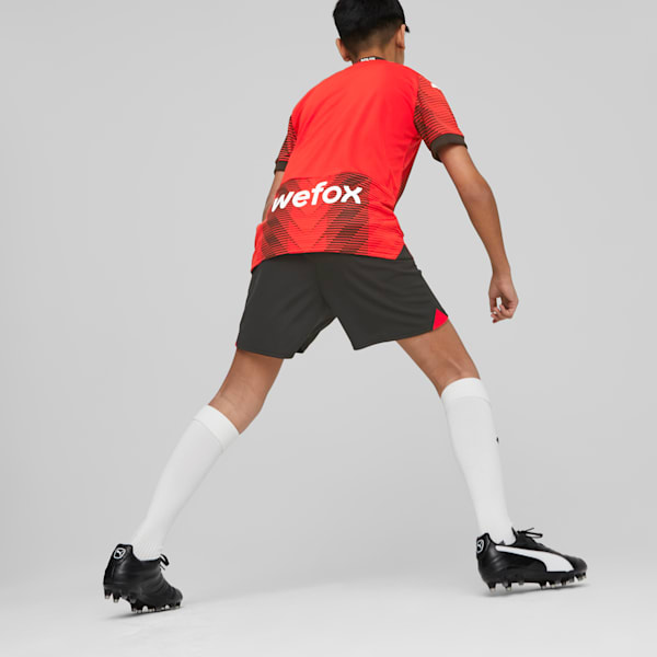 Kids black soccer shorts top
