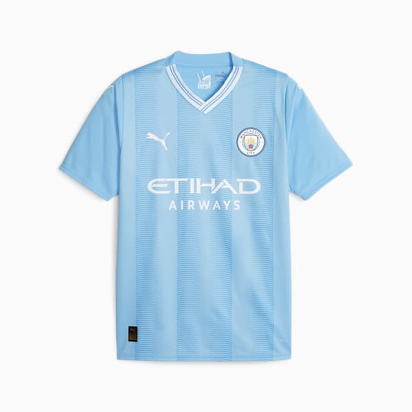 Jersey Manchester City 23-24 réplica local para hombre, Team Light Blue-PUMA White, extralarge