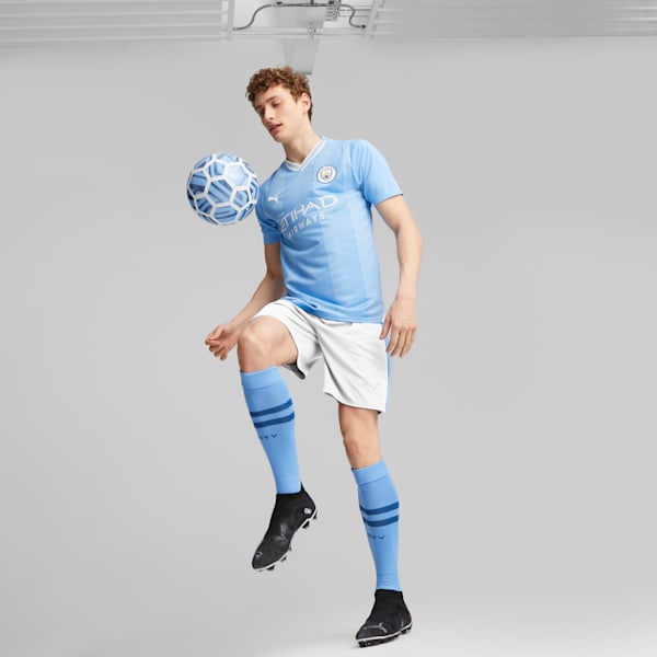 Jersey Manchester City 23-24 réplica local para hombre, Team Light Blue-PUMA White, extralarge