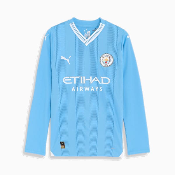 メンズ マンチェスター シティFC 2023-24 ホーム レプリカ ユニフォーム 長袖, Team Light Blue-PUMA White, extralarge-JPN