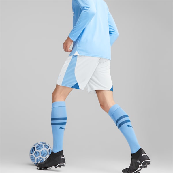 Manchester City F.C. Home Replica Long-Sleeve Jersey Men, Team Light Blue-PUMA White