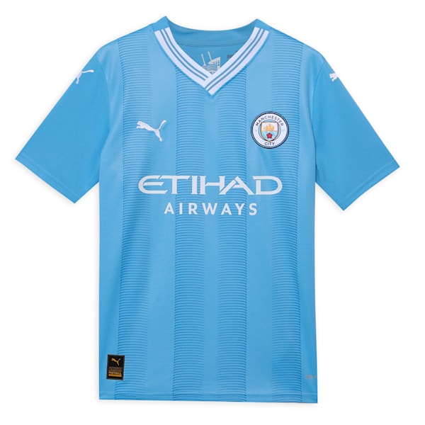 Manchester City 23/24 Youth Home Jersey, Team Light Blue-PUMA White, extralarge-IND